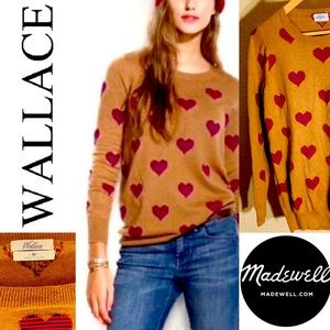 Tan pullover w/hearts; by Wallace for Madewell